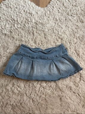 RSQ Light Blue Denim Waistband Label Detail